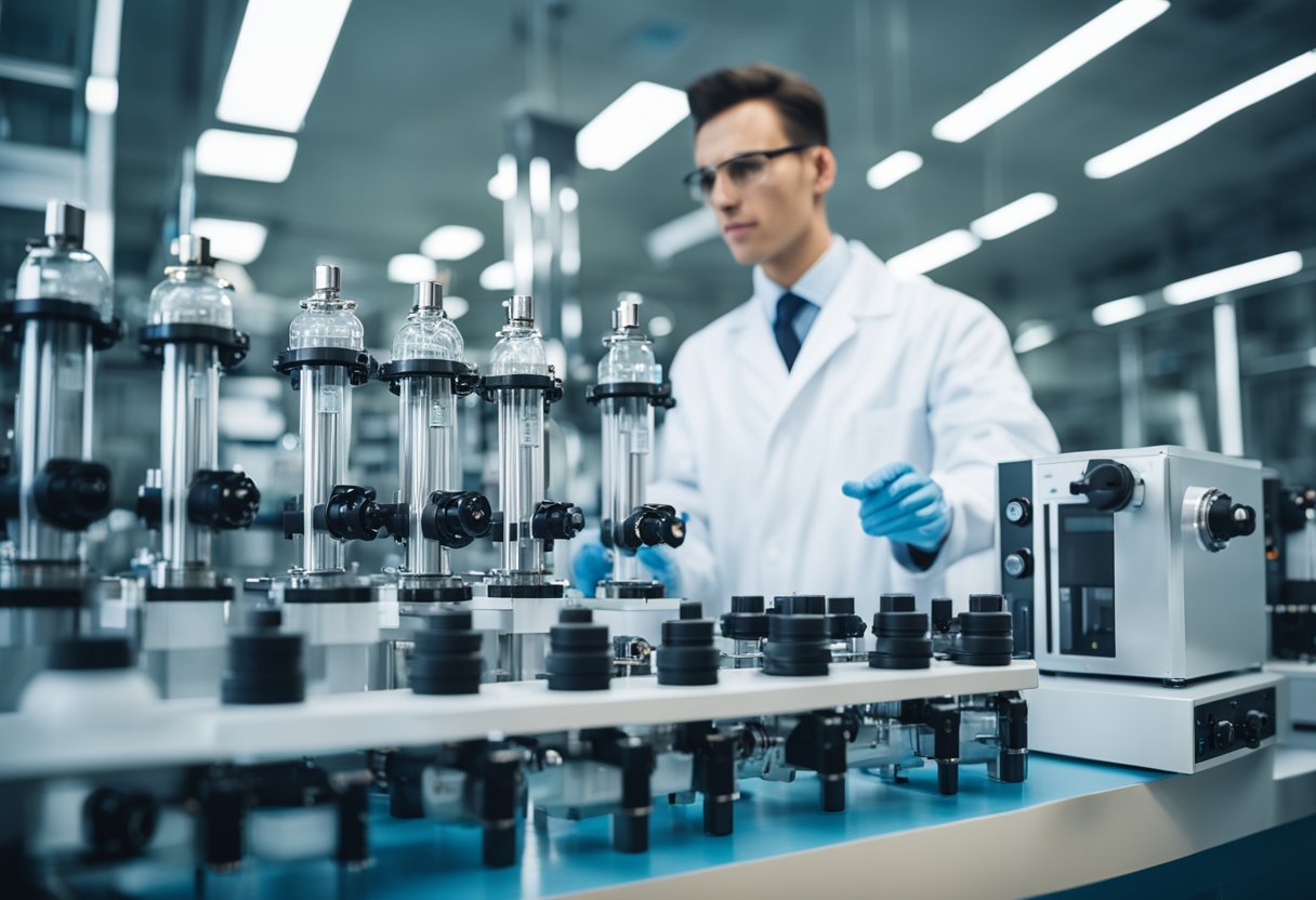 Un laboratorio con bombas de vacío de alta tecnología y tuberías intrincadas
